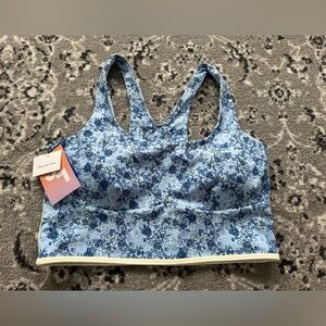 JoyLab Women’s XL Sport Bra Floral Blue New